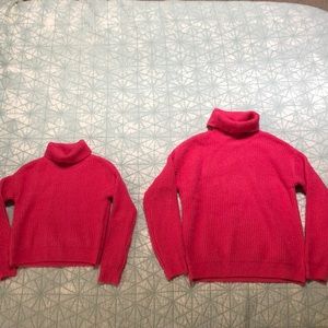 Mom and Me Pink Sweater Set
